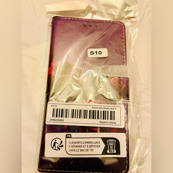 NWT Samsung Galaxy 10 Purple-Reddish Flip Wallet Phone Case - Picture 6 of 8